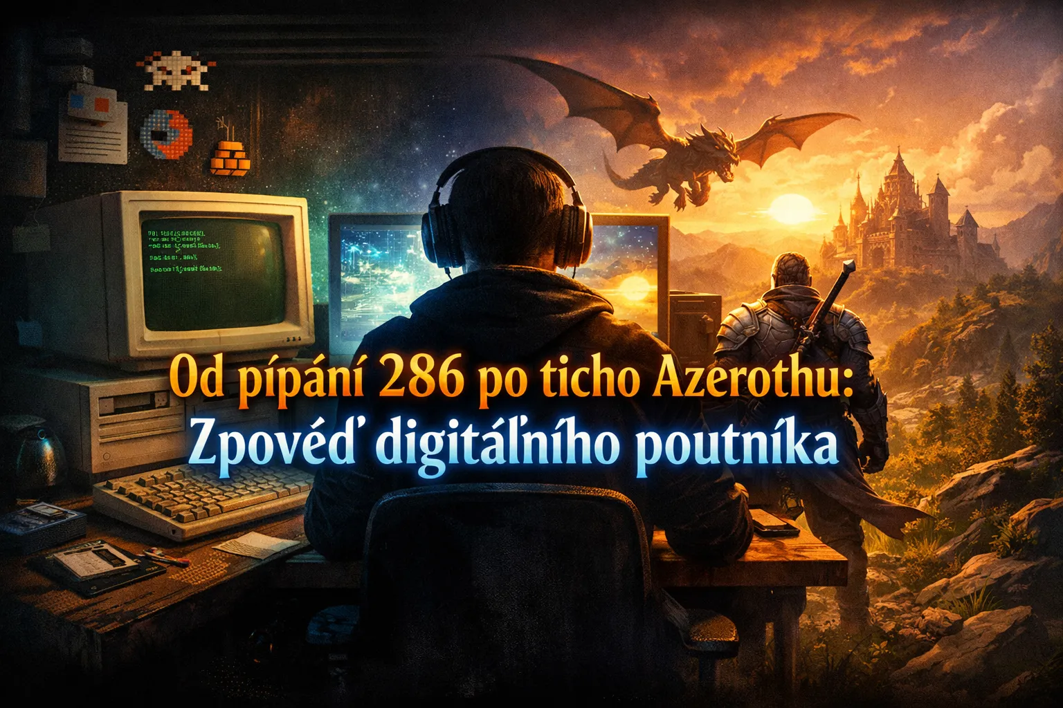 Od pípání 286 po ticho Azerothu: Zpověď digitálního poutníka