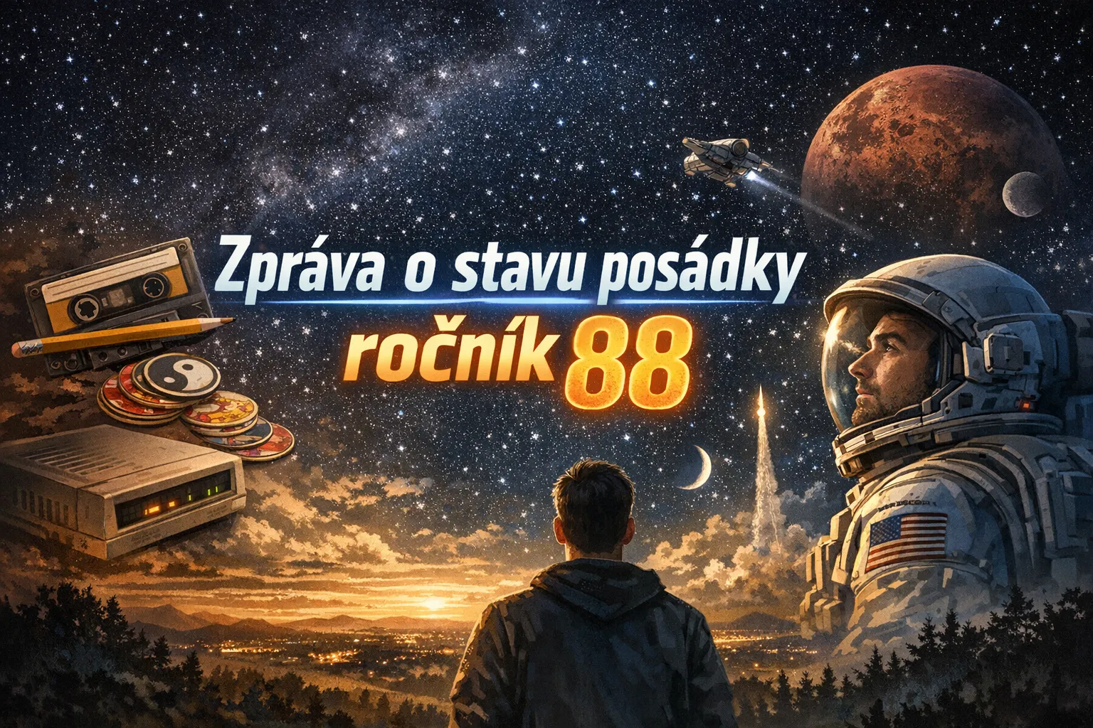 Polojasno, místy hvězdy: Zpráva o stavu posádky ročník 88